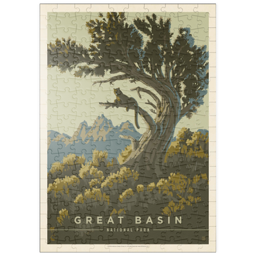 Darstellung des Puzzle Motivs puzzleplate Great Basin National Park: Cat Nap, Vintage Poster 200 Puzzle