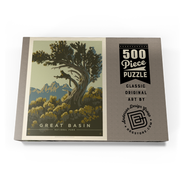 Darstellung des Puzzle Motivs Great Basin National Park: Cat Nap, Vintage Poster 500 Puzzle Schachtel Ansicht3