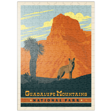 Darstellung des Puzzle Motivs puzzleplate Guadalupe Mountains National Park, TX, Vintage Poster 200 Puzzle