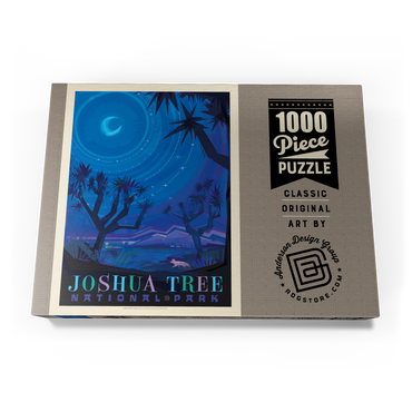 Darstellung des Puzzle Motivs Joshua Tree National Park: Starlight (Mod Design), Vintage Poster 1000 Puzzle Schachtel Ansicht3