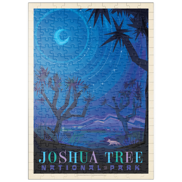 Darstellung des Puzzle Motivs puzzleplate Joshua Tree National Park: Starlight (Mod Design), Vintage Poster 200 Puzzle