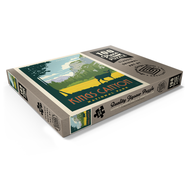 Darstellung des Puzzle Motivs Kings Canyon National Park, Vintage Poster 100 Puzzle Schachtel Ansicht1