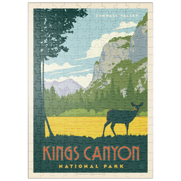 Darstellung des Puzzle Motivs puzzleplate Kings Canyon National Park, Vintage Poster 200 Puzzle