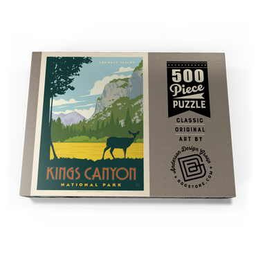 Darstellung des Puzzle Motivs Kings Canyon National Park, Vintage Poster 500 Puzzle Schachtel Ansicht3