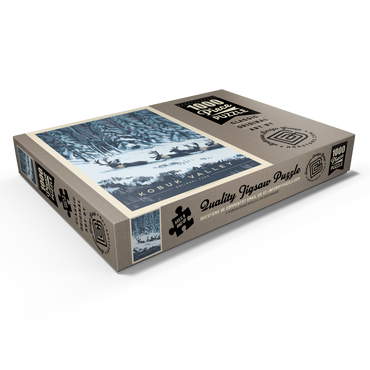 Darstellung des Puzzle Motivs Kobuk Valley National Park: Winter Wonderland, Vintage Poster 1000 Puzzle Schachtel Ansicht1