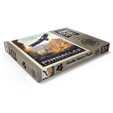 Darstellung des Puzzle Motivs Pinnacles National Park: California Condors, Vintage Poster 200 Puzzle Schachtel Ansicht1