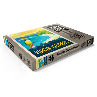 Darstellung des Puzzle Motivs Virgin Islands National Park: Trunk Bay, Vintage Poster 200 Puzzle Schachtel Ansicht1