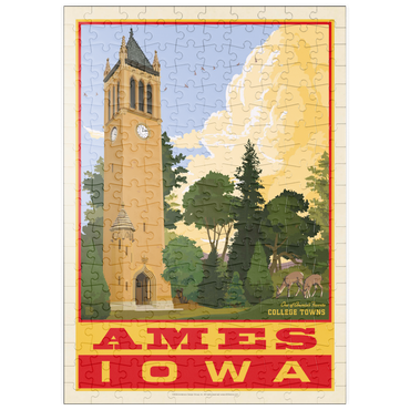 Darstellung des Puzzle Motivs puzzleplate American College Towns: Ames, Iowa, Vintage Poster 200 Puzzle