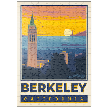 Darstellung des Puzzle Motivs puzzleplate American College Towns: Berkeley, CA, Vintage Poster 200 Puzzle