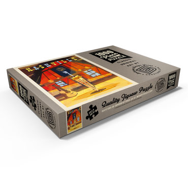 Darstellung des Puzzle Motivs Nashville, TN: Grand Ole Opry (Mod Design), Vintage Poster 1000 Puzzle Schachtel Ansicht1
