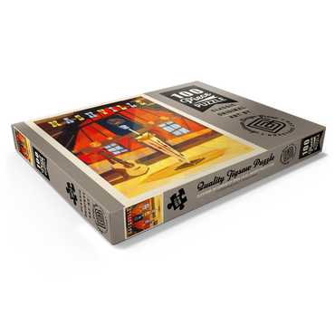 Darstellung des Puzzle Motivs Nashville, TN: Grand Ole Opry (Mod Design), Vintage Poster 100 Puzzle Schachtel Ansicht1