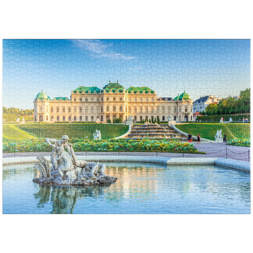 Darstellung des Puzzle Motivs puzzleplate Schloss Belvedere in Wien, Österreich 1000 Puzzle