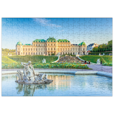 Darstellung des Puzzle Motivs puzzleplate Schloss Belvedere in Wien, Österreich 200 Puzzle