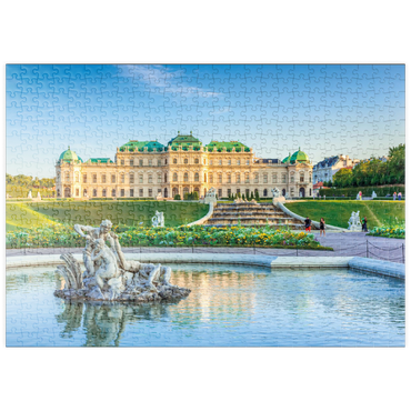 Darstellung des Puzzle Motivs puzzleplate Schloss Belvedere in Wien, Österreich 500 Puzzle