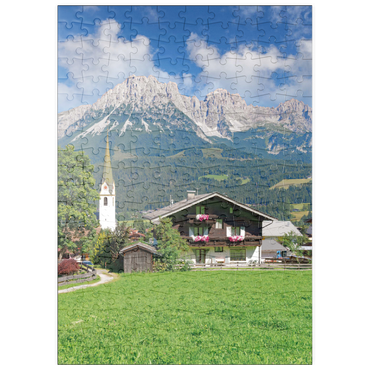 Darstellung des Puzzle Motivs puzzleplate Ellmau am Wilden Kaiser in Tirol, Österreich 200 Puzzle
