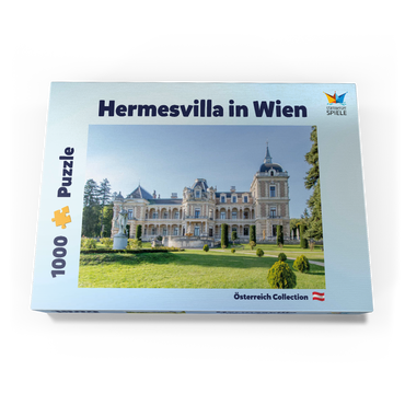 Darstellung des Puzzle Motivs Hermesvilla in Wien, Österreich 1000 Puzzle Schachtel Ansicht3