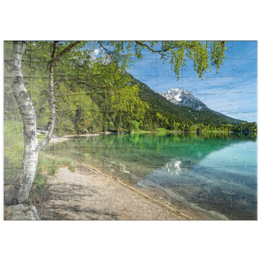 Darstellung des Puzzle Motivs puzzleplate Hintersteiner See bei Scheffau in Tirol 100 Puzzle