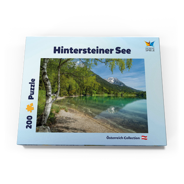 Darstellung des Puzzle Motivs Hintersteiner See bei Scheffau in Tirol 200 Puzzle Schachtel Ansicht3