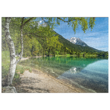 Darstellung des Puzzle Motivs puzzleplate Hintersteiner See bei Scheffau in Tirol 500 Puzzle