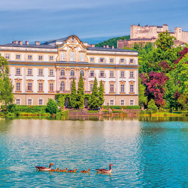 Darstellung des Puzzle Motivs Schloss Leopoldskron bei Salzburg, Österreich 100 Puzzle 3D Modell