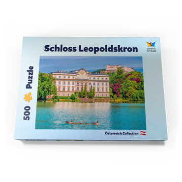 Darstellung des Puzzle Motivs Schloss Leopoldskron bei Salzburg, Österreich 500 Puzzle Schachtel Ansicht3