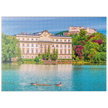 Darstellung des Puzzle Motivs puzzleplate Schloss Leopoldskron bei Salzburg, Österreich 500 Puzzle