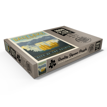 Darstellung des Puzzle Motivs Salt Lake City, Utah, Vintage Poster 1000 Puzzle Schachtel Ansicht1