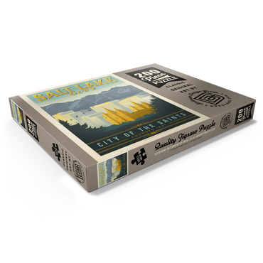 Darstellung des Puzzle Motivs Salt Lake City, Utah, Vintage Poster 200 Puzzle Schachtel Ansicht1