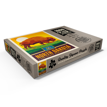 Darstellung des Puzzle Motivs North Dakota: The Peace Garden State 1000 Puzzle Schachtel Ansicht1