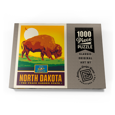 Darstellung des Puzzle Motivs North Dakota: The Peace Garden State 1000 Puzzle Schachtel Ansicht3