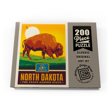 Darstellung des Puzzle Motivs North Dakota: The Peace Garden State 200 Puzzle Schachtel Ansicht3
