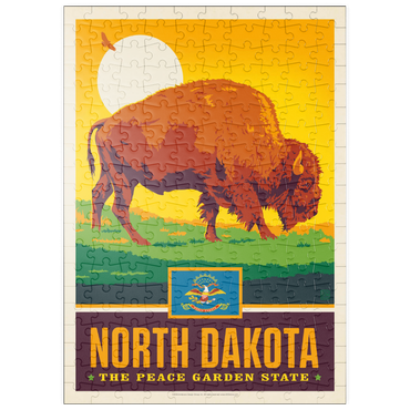 Darstellung des Puzzle Motivs puzzleplate North Dakota: The Peace Garden State 200 Puzzle
