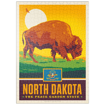 Darstellung des Puzzle Motivs puzzleplate North Dakota: The Peace Garden State 500 Puzzle