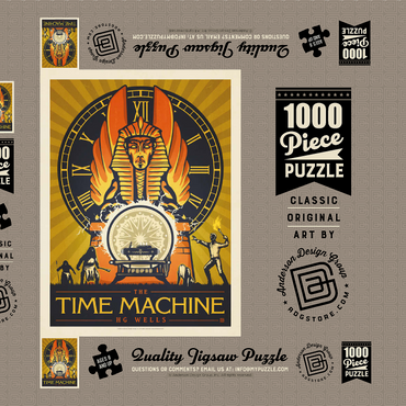 Darstellung des Puzzle Motivs The Time Machine: H.G. Wells 1000 Puzzle Schachtel 3D Modell