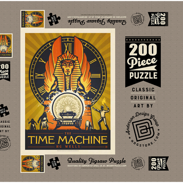 Darstellung des Puzzle Motivs The Time Machine: H.G. Wells 200 Puzzle Schachtel 3D Modell