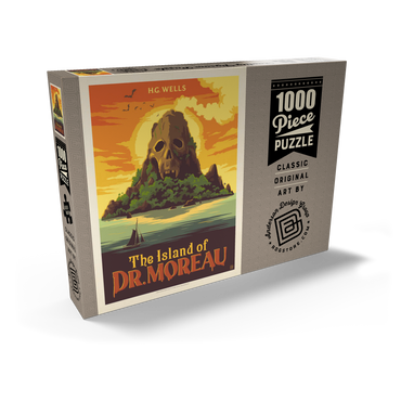 Darstellung des Puzzle Motivs The Island Of Dr. Moreau: H.G. Wells 1000 Puzzle Schachtel Ansicht2