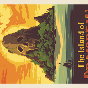 Darstellung des Puzzle Motivs The Island Of Dr. Moreau: H.G. Wells 1000 Puzzle 3D Modell