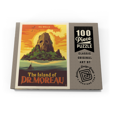 Darstellung des Puzzle Motivs The Island Of Dr. Moreau: H.G. Wells 100 Puzzle Schachtel Ansicht3
