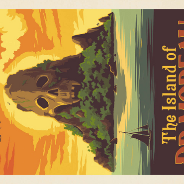 Darstellung des Puzzle Motivs The Island Of Dr. Moreau: H.G. Wells 500 Puzzle 3D Modell