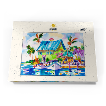 Darstellung des Puzzle Motivs Das Leben genießen – Aquarellkunst 1000 Puzzle Schachtel Ansicht3