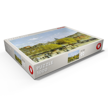 Darstellung des Puzzle Motivs Piatnik: Quai du Louvre, Paris 1000 Puzzle Schachtel Ansicht1