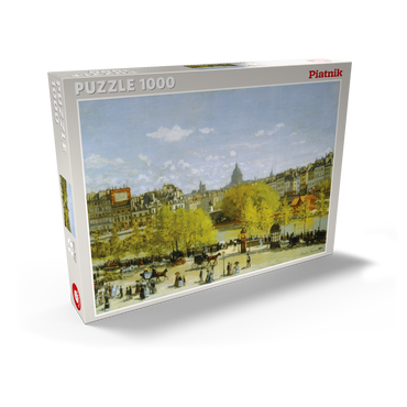 Darstellung des Puzzle Motivs Piatnik: Quai du Louvre, Paris 1000 Puzzle Schachtel Ansicht2