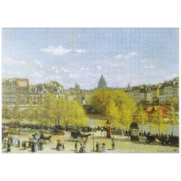 Darstellung des Puzzle Motivs puzzleplate Piatnik: Quai du Louvre, Paris 1000 Puzzle