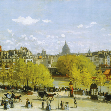 Darstellung des Puzzle Motivs Piatnik: Quai du Louvre, Paris 1000 Puzzle 3D Modell