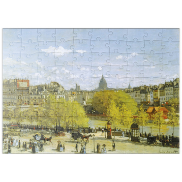 Darstellung des Puzzle Motivs puzzleplate Piatnik: Quai du Louvre, Paris 100 Puzzle