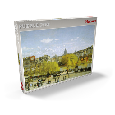 Darstellung des Puzzle Motivs Piatnik: Quai du Louvre, Paris 200 Puzzle Schachtel Ansicht2