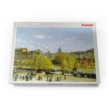 Darstellung des Puzzle Motivs Piatnik: Quai du Louvre, Paris 500 Puzzle Schachtel Ansicht3
