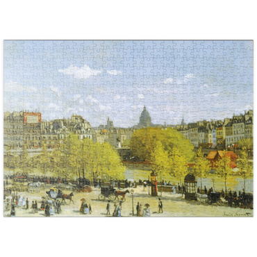 Darstellung des Puzzle Motivs puzzleplate Piatnik: Quai du Louvre, Paris 500 Puzzle