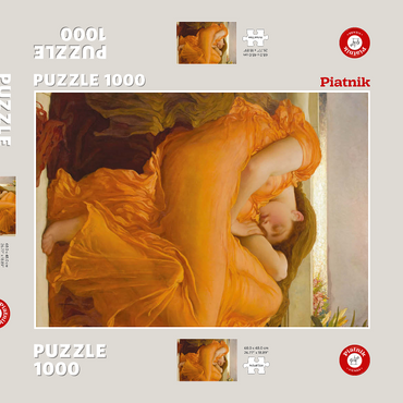 Darstellung des Puzzle Motivs Piatnik: Flaming June 1000 Puzzle Schachtel 3D Modell