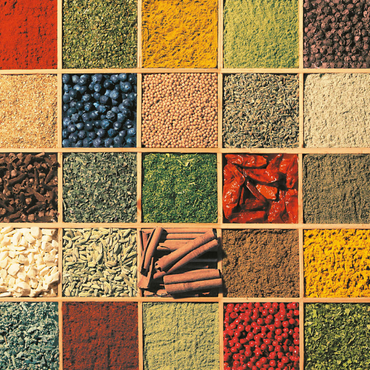 Darstellung des Puzzle Motivs Piatnik: Gewürze 1000 Puzzle 3D Modell